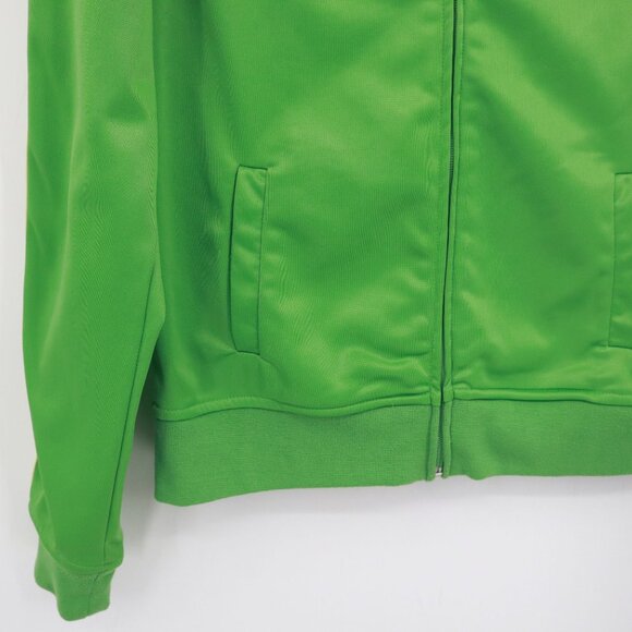 It's Happy Bunny Track Jacket Womens L Green Sporty Preppy Y2K Playful Vintage - Picture 9 of 16